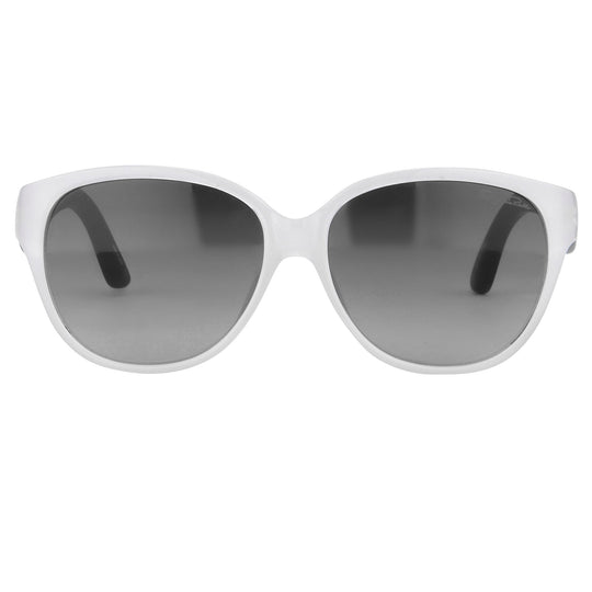 Oscar De La Renta Sunglasses Oval Ivory and Grey Lenses
