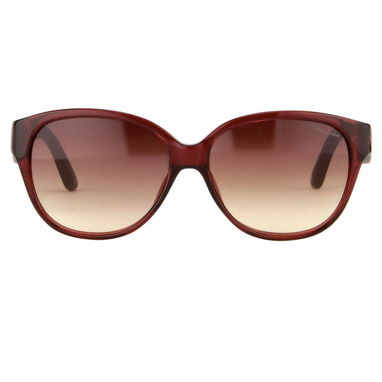 Oscar De La Renta Sunglasses Oval Red and Brown