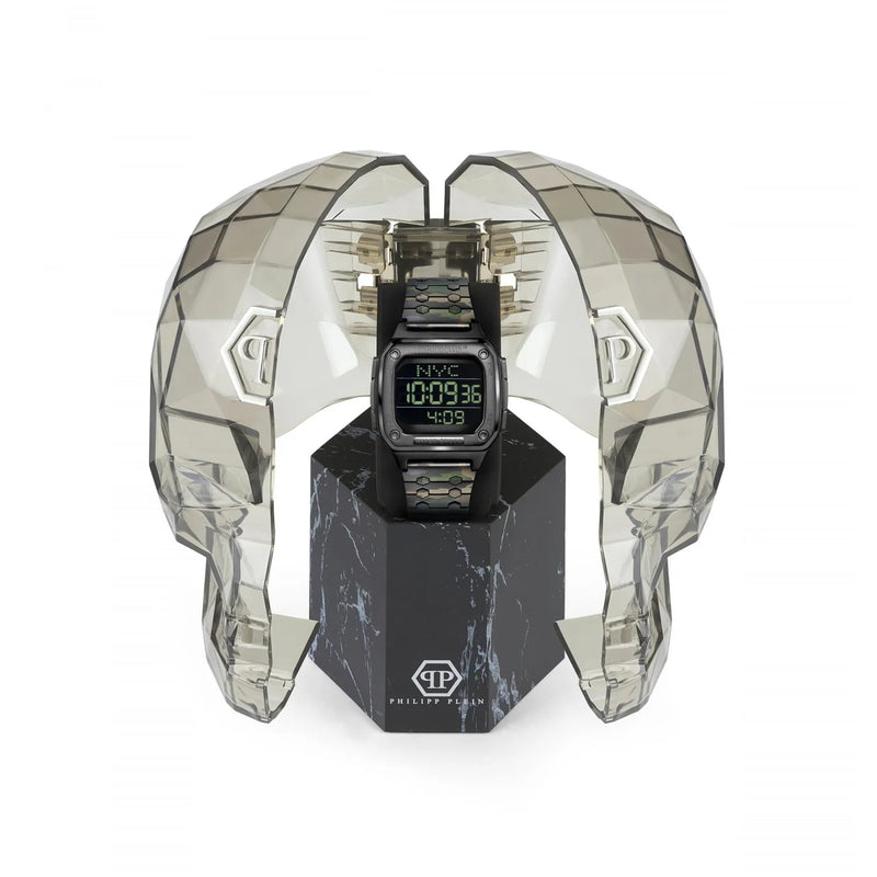 Philipp Plein Hyper Shock Black Camo Digital Watch PWHAA0921