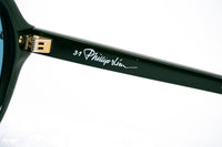 Phillip Lim Sunglasses Aviator Male Hunter Beetle Green CAT3 Dark Tint Green Mirror Lenses - PL117C5SUN - WatchPilot