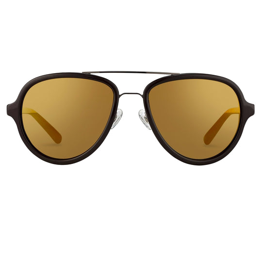 Phillip Lim Sunglasses Brown and Bronze Mirror PL16C20SUN