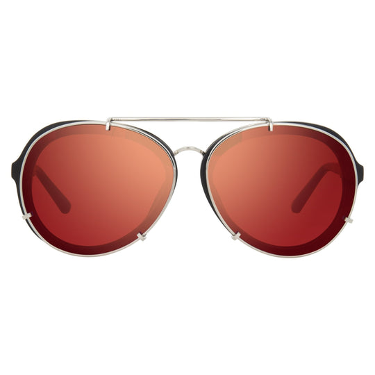 Phillip Lim Sunglasses Brushed Black and Red