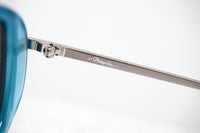 Phillip Lim Sunglasses Men's Aviator Turquoise Nickel with Dark Grey Lenses Category 3 - PL139C6SUN - WatchPilot