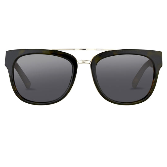 Phillip Lim Men's Sunglasses Rectangular Tortoiseshell and Fog Green PL144C6SUN