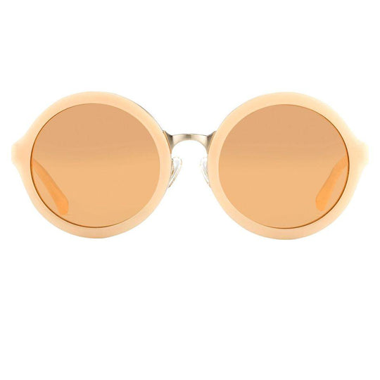 Phillip Lim Sunglasses Round Apricot and Dark Brown