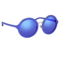 Phillip Lim Sunglasses with Round Blue and Electric Blue Lenses Category 3 - PL11C17SUN - WatchPilot