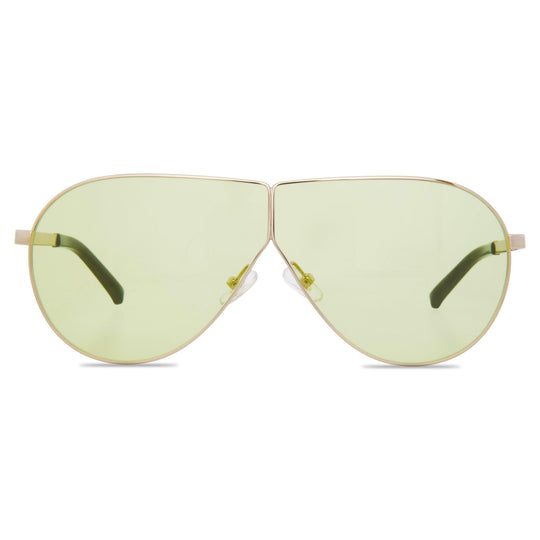 Phillip Lim Sunglasses Shield Gold and Light Green