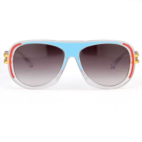 Prabal Gurung Sunglasses Blue Red and Grey