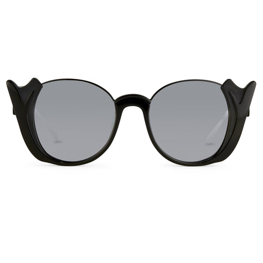 Prabal Gurung Sunglasses Round Black and Smoke