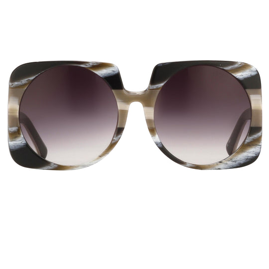Prabal Gurung Sunglasses Square Brown and Grey