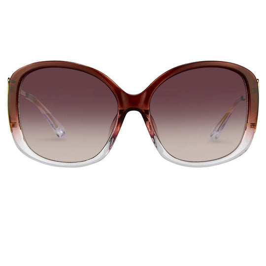 Prabal Gurung Sunglasses Oversized Maroon and Red Gradient