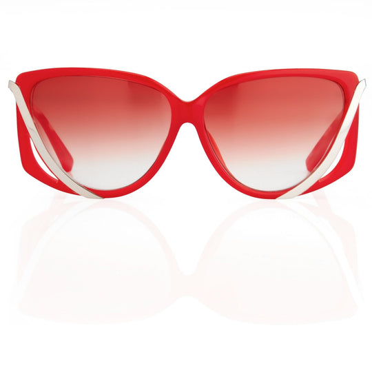 Prabal Gurung Sunglasses Rectangular Red