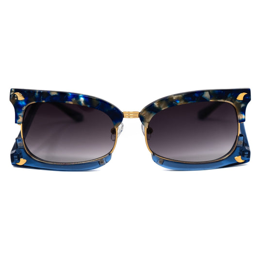Prabal Gurung Sunglasses Rectangular Blue and Purple