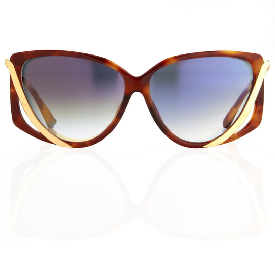 Prabal Gurung Sunglasses Rectangular Tortoise Shell and Grey