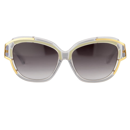 Prabal Gurung Sunglasses Square Olive and Grey