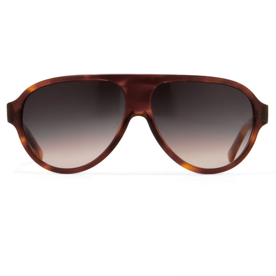 Prabal Gurung Sunglasses Dark Brown Tortoise Shell and Grey
