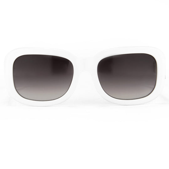 Prabal Gurung Sunglasses Rectangle White and Grey