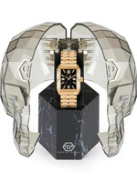 Philipp Plein Ladies Watch Offshore Square Black Gold PWMAA0622