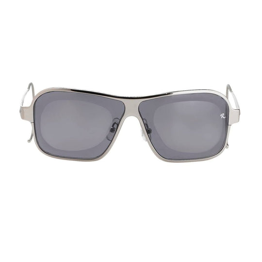 Raf Simons Sunglasses Size Extra Small Rectangular Silver and Grey