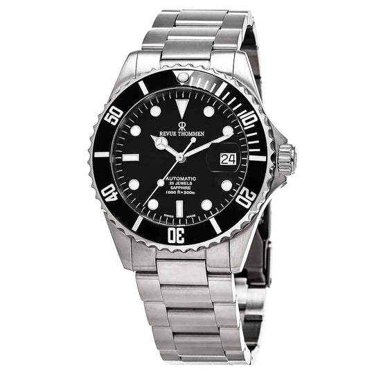 Revue Thommen Diver Men's Black Stainless Steel Automatic Watch 17571.2137