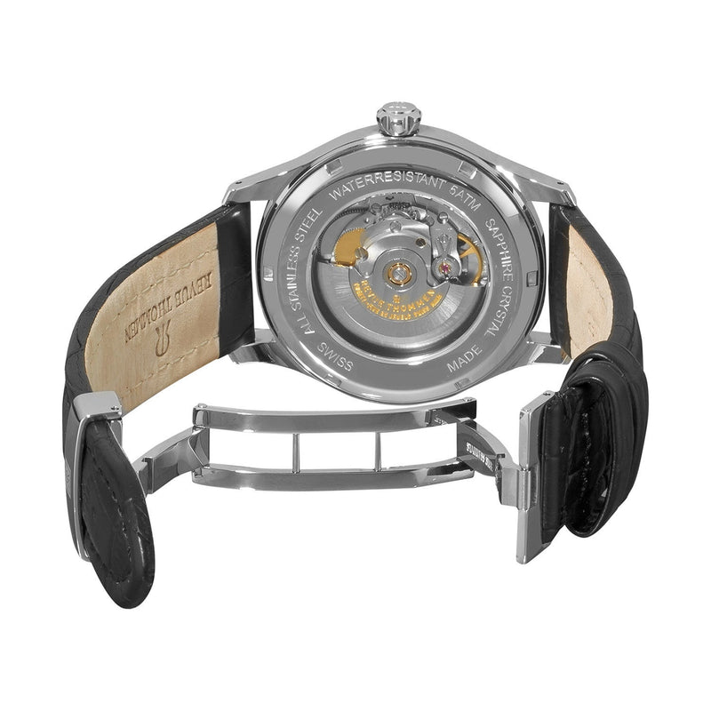 Revue Thommen Men's White Date Pointer Stainless Steel Brown Automatic Watch 10012-2532
