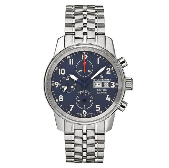 Revue Thommen Airspeed XL Men's Blue Chronograph Automatic Watch 16051.6135