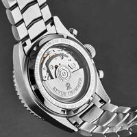 Revue Thommen Aviator Men's Black Stainless Steel Chronograph Automatic Watch 17000.6134