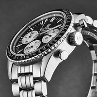 Revue Thommen Aviator Men's Black Stainless Steel Chronograph Automatic Watch 17000.6134