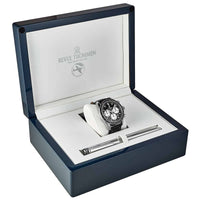 Revue Thommen Aviator Men's Black Leather Chronograph Automatic Watch 17000.6534