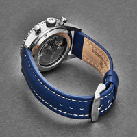Revue Thommen Aviator Men's Blue Leather Chronograph Automatic Watch 17000.6535