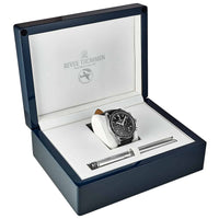 Revue Thommen Aviator Men's Black Leather Strap Chronograph Automatic Watch 17000.6537