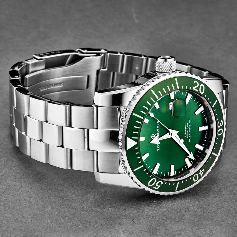 Revue Thommen Diver Men's Green Automatic Watch 17030.2134