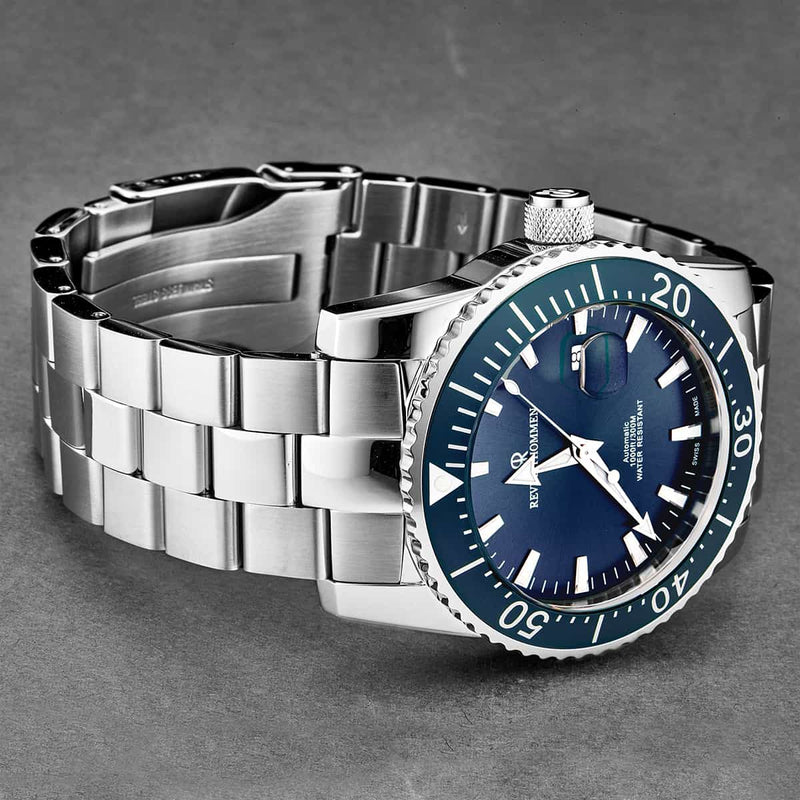 Revue Thommen Diver Men's Blue Stainless Steel Automatic Watch 17030.2135