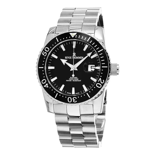 Revue Thommen Diver Men's Black Stainless Steel Automatic Watch 17030.2137