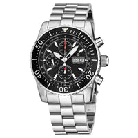 Revue Thommen Diver Men's Black Stainless Steel Automatic Chronograph Watch 17030.6134