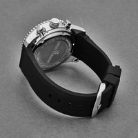 Revue Thommen Diver Men's Blue Rubber Strap Chronograph Automatic Watch 17030.6523
