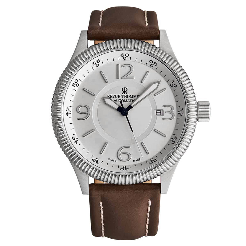 Revue Thommen Pilot Automatic Brown Leather Strap Men's Watch 17060.2528