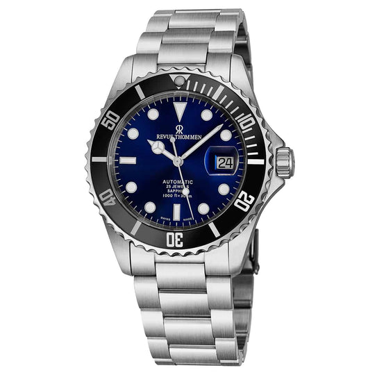 Revue Thommen Diver Blue Stainless Steel Automatic Men's Watch 17571.2123