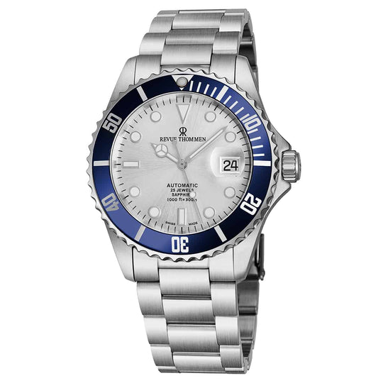 Revue Thommen Diver Men's Silver Dial Stainless Steel Automatic Watch 17571.2125