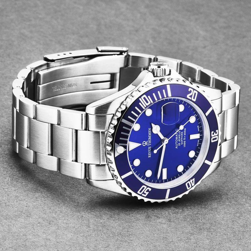 Revue Thommen Diver Men's Blue Dial Stainless Steel Automatic Watch 17571.2128