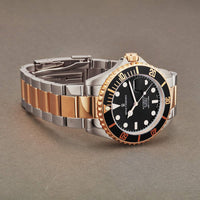 Revue Thommen Diver Black Rose Gold Two-Tone Automatic Men's Watch 17571.2157