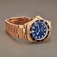 Revue Thommen Diver Men's Blue Dial Rose Gold Stainless Steel Automatic Watch 17571.2165