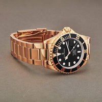 Revue Thommen Diver Men's Black Rose Gold Stainless Steel Automatic Watch 17571.2167