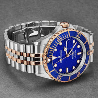 Revue Thommen Men's Diver Blue Two-Tone Stainless Steel Automatic Watch 17571.2255