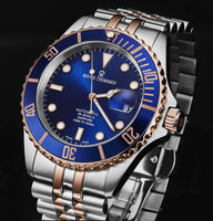 Revue Thommen Men's Diver Blue Two-Tone Stainless Steel Automatic Watch 17571.2255