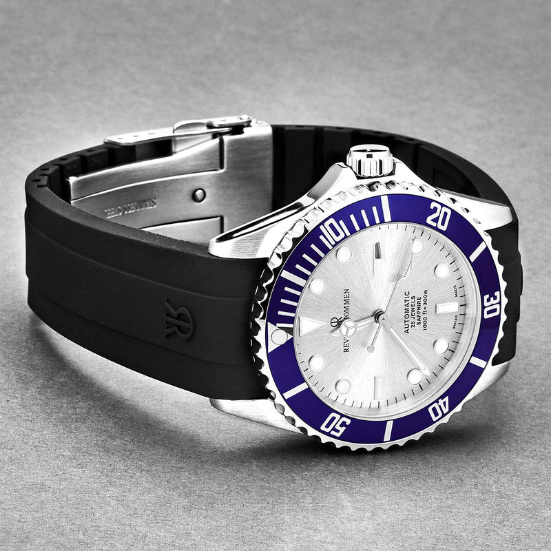 Revue Thommen Diver Silver Blue Automatic Men's Watch 17571.2825