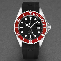 Revue Thommen Diver Black Red Automatic Men's Watch 17571.2836