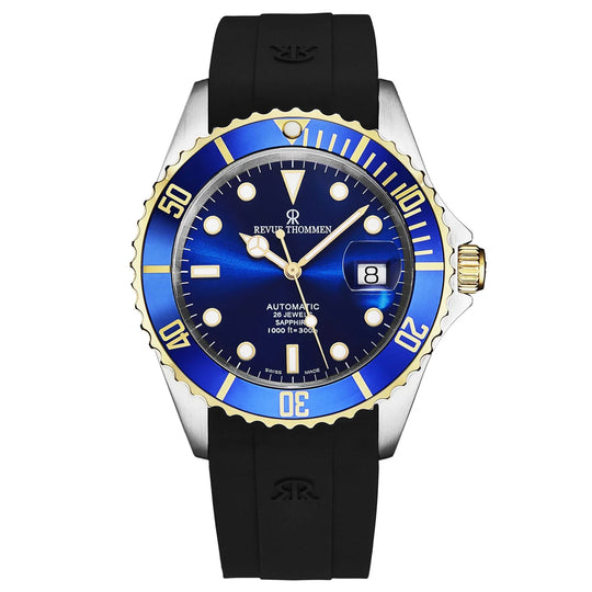 Revue Thommen Diver Blue Black Automatic Men's Watch 17571.2845