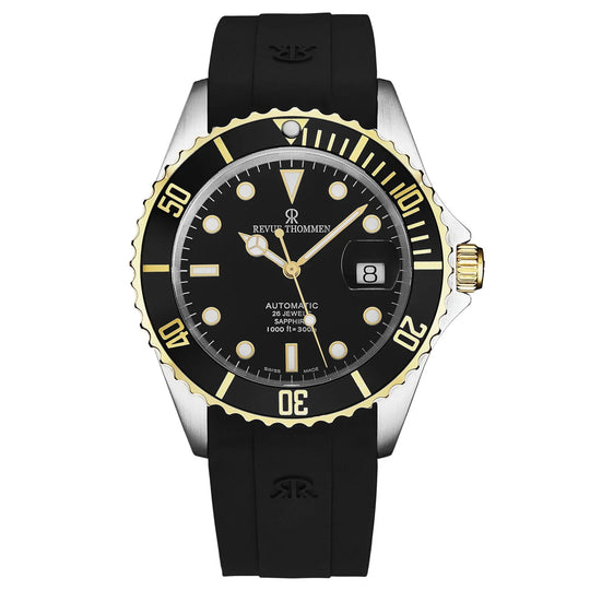 Revue Thommen Diver Black Automatic Men's Watch 17571.2847