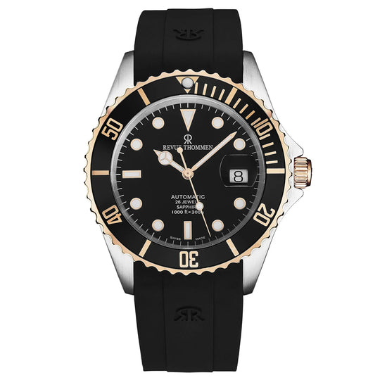 Revue Thommen Diver Black Automatic Men's Watch 17571.2857